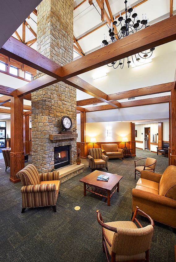Harbour Manor Lobby Fire Place