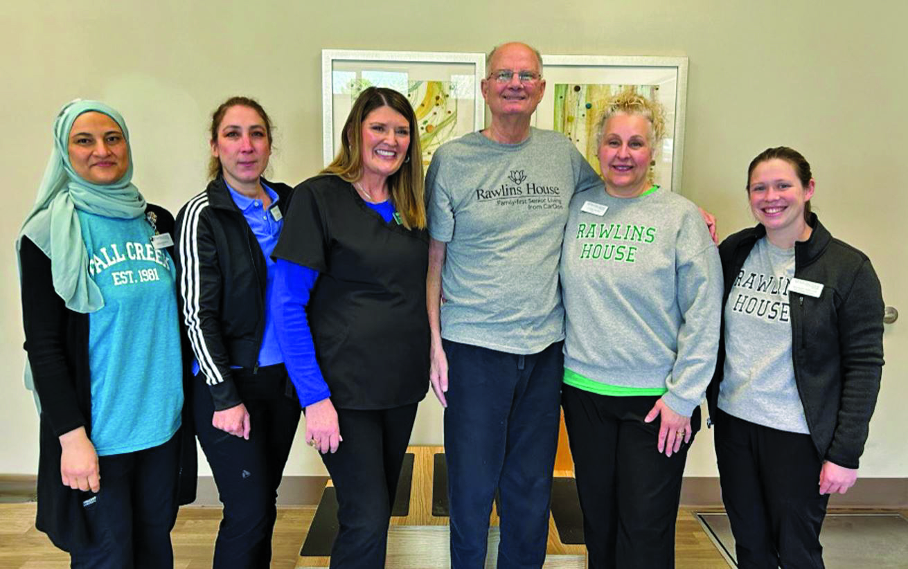 Dr. Randy Schroeder and the Rawlins House staff.